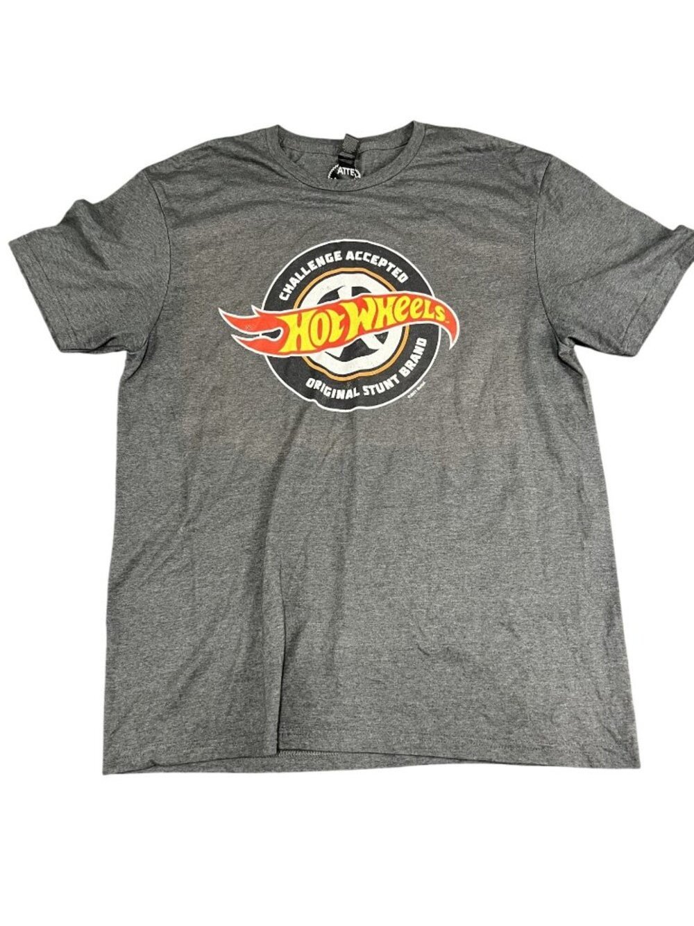 Hot Wheels Gray Challenge Accepted Graphic T-Shirt Mattel Mens L